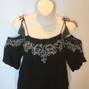 Gaya Cold Shoulder with intricate embroidery